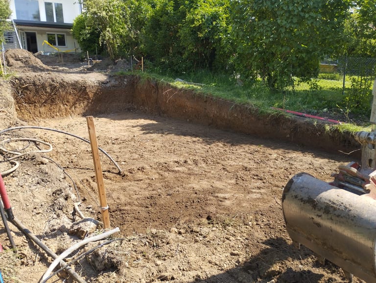 Pool ausheben in Leitzersdorf (Korneuburg) – Schritt für Schritt 2026