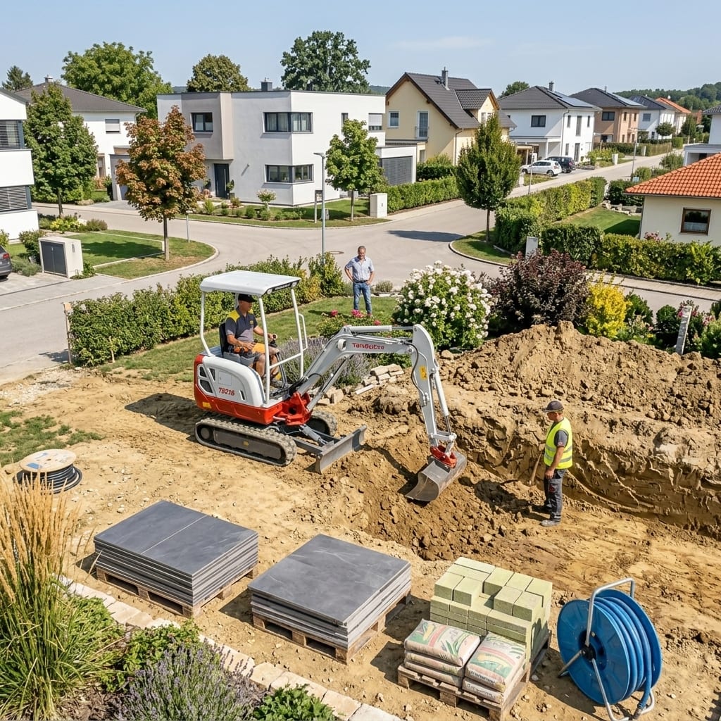 Pool Aushub in Würnitz – Korneuburg