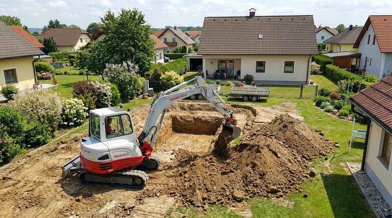 Swimming Pool Aushub in Tulln an der Donau – Darauf kommt es an