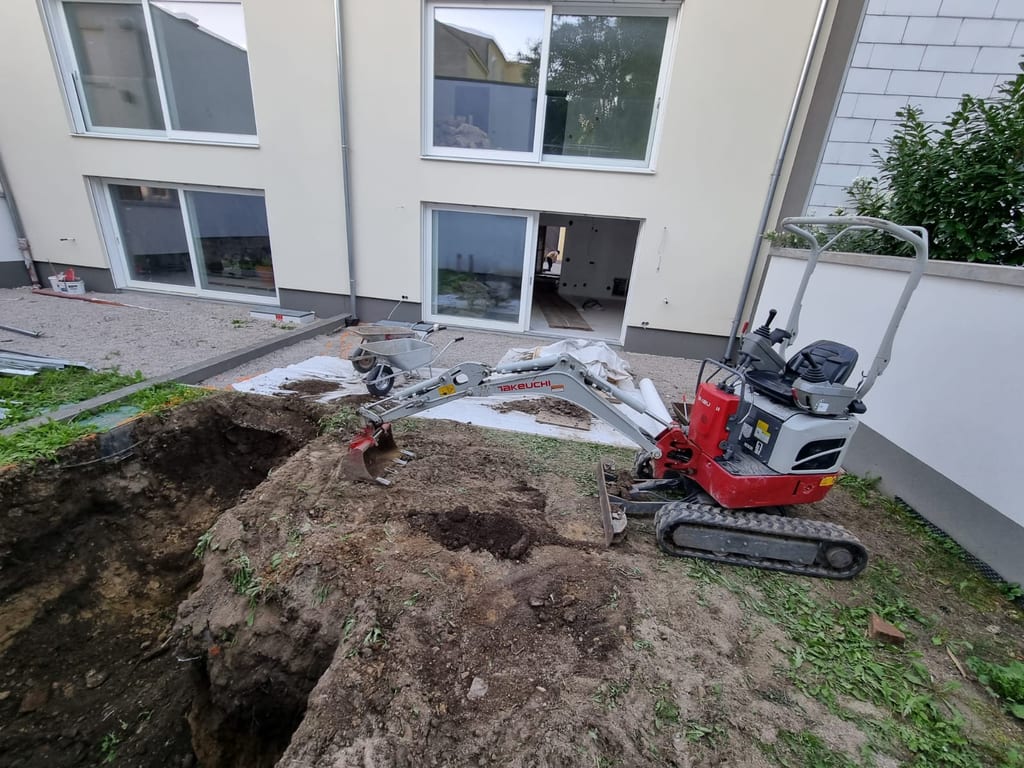 Pool Aushub im Bezirk St. Pölten